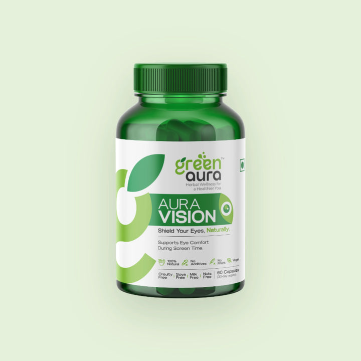 Aura Vision bottle, 60 capsules, front